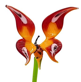 Pflanzenstecker, Schmetterling (gelb-rot)